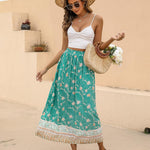 Nadorine Women's Boho Floral Skirt