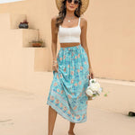 Nadorine Women's Boho Floral Skirt