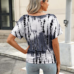 Nadorine Women's Short Sleeve Shirts V Neck Blouse