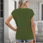 Nadorine Cap Sleeve Sweater Vest Knit Sweater