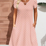 Nadorine Women's Casual A-Line Dresses with Pockets Floral Tshirt Dress