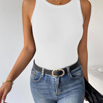 Nadorine 2 Pack Tank Tops Sleeveless Ribbed Shirts
