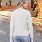Nadorine Women's Short Cardigan Knitted V-Neck with Buttons