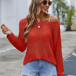 Nadorine Crochet Tops Off The Shoulder Sweaters