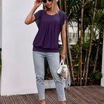 Nadorine Women's Blouse Batwing Blouse Shirts (DE Only)