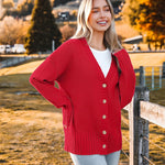 Nadorine Women's Open Front Oversized Soft Knit Sweater Cardigan