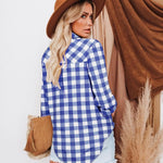 Nadorine Checked Shirt Women's Long Sleeve Costume Blouse (DE Only)