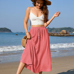 Nadorine Skirt Long Elegant Skirts High Waist Maxi Skirt (DE Only)