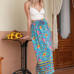 Nadorine Women's Boho Floral Skirt