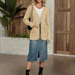 Zeagoo Women's V Neck Button Long Cardigan Sweater