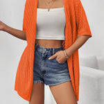 Nadorine Short Sleeve Crochet Kimonos Open Front Cover Ups