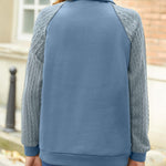 Zeagoo Women's Sweatshrits Quarter Zip Pullover Casual Cable Outfits