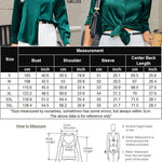Nadorine Women Satin Button Down Shirt Long Sleeve Tops