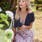 Nadorine Bolero Chiffon Festive Short Sleeve Bolero Jacket (DE Only)