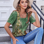 Zeagoo Womens Summer Tops Casual Puff Short Sleeve T Shirts