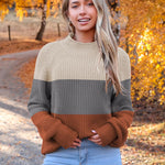 Nadorine Women's 2024 Fall Turtleneck Sweaters Loose Knit Pullover