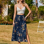 Nadorine Skirt Women's Elegant Printed Skirt Boho Beach Skirt (DE Only)