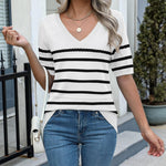 Zeagoo Womens Sweater Casual Short Sleeve Pullover Tops