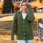Nadorine Women's Open Front Oversized Soft Knit Sweater Cardigan