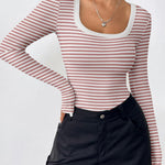 Nadorine Women's Long Sleeve Scoop Neck Shirts