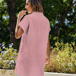 Zeagoo Womens Button Down Shirt Dress Cotton Linen Dress