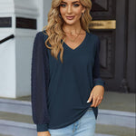 Nadorine Women's Blouses Elegant Long Sleeve Tunic Tops (DE Only)