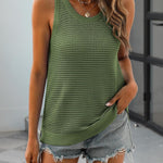Nadorine Crochet Sleeveless Sweater Vest
