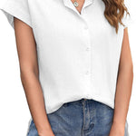 Nadorine Women's Blouse Casual Short Sleeve Shirt (DE Only)