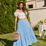 Nadorine Rock Damen Elegant Hohe Taille Skirt (DE Only)