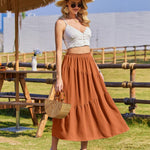 Nadorine Long Women's Elegant Maxi Skirt with Pockets (DE Only)