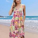 Nadorine Casual Dress Sleeveless Midi Swing Tank Sundress