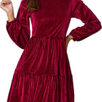 Zeagoo Women's Velvet Dress Elegant Evening Dress