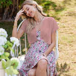 Nadorine Bolero Chiffon Festive Short Sleeve Bolero Jacket (DE Only)