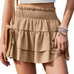 Nadorine Women's Shorts Summer Casual Ruffle Short Trousers (DE Only)