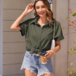 Nadorine Women's Blouse Short Sleeve Shirts (DE Only)