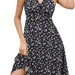 Nadorine A-line dress V-neck floral dress elegant summer dresses (DE Only)