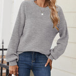 Nadorine Cozy Crewneck Chunky Knit Sweater (US Only)