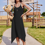 Nadorine Women Midi Dress Bohemian Beach Cover Up Dress