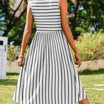 Zeagoo Women's Summer Tank Midi Dress with Pockets