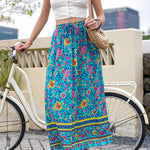 Nadorine Women's Boho Floral Skirt