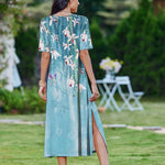 Nadorine Women Floral Summer Dress Casual Beach Dress