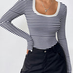 Nadorine Women's Long Sleeve Scoop Neck Shirts