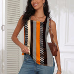 Nadorine Tank Tops Square Neck Loose Fit Side Split Flowy Shirts