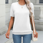 Zeagoo Womens Summer Short Sleeve Tops Pullover Sweaters