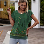 Nadorine Women's Blouse Batwing Blouse Shirts (DE Only)
