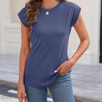 Zeagoo Womens 3 Pack Crewneck Cap Sleeve Tank Tops