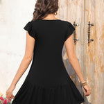 Nadorine Women's Dress Round Neck Knee-Length Casual Dress (DE Only)