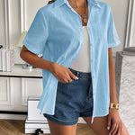 Nadorine Women Linen Button Down Shirt