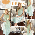 Nadorine Women Casual Summer Dress Pleated Sundress