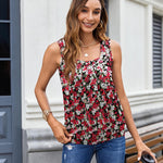 Nadorine  Tank Tops Square Neck Loose Fit Going Out Tops